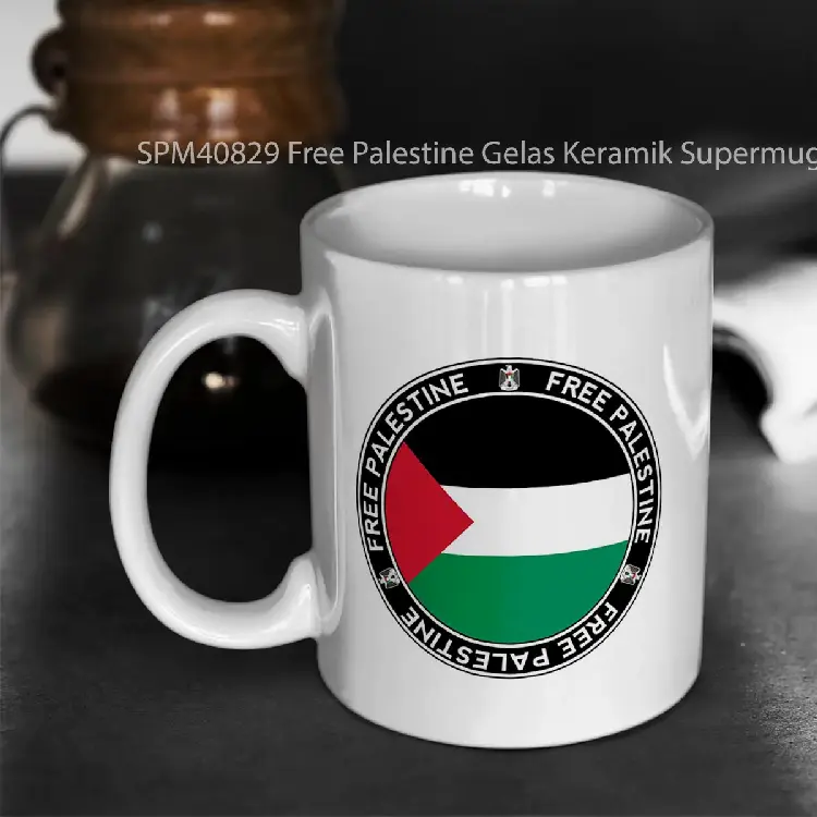 SPM40829 Free Palestine Gelas Keramik Supermug