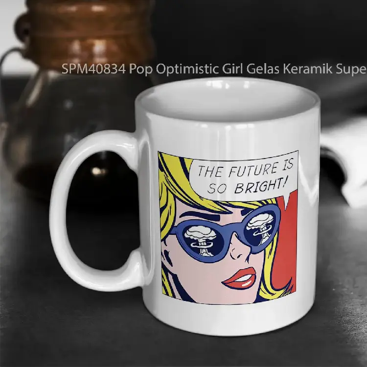 SPM40834 Pop Optimistic Girl Gelas Keramik Supermug