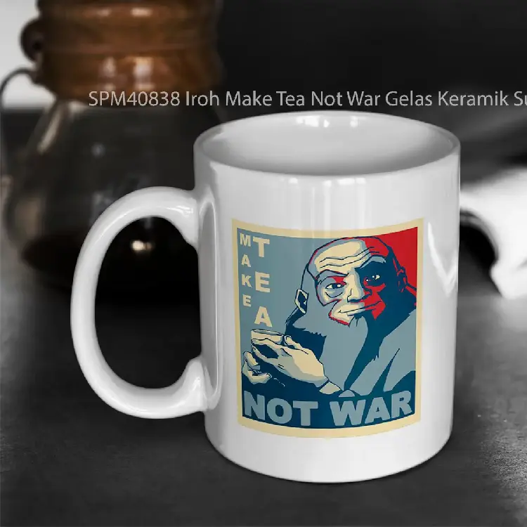 SPM40838 Iroh Make Tea Not War Gelas Keramik Supermug