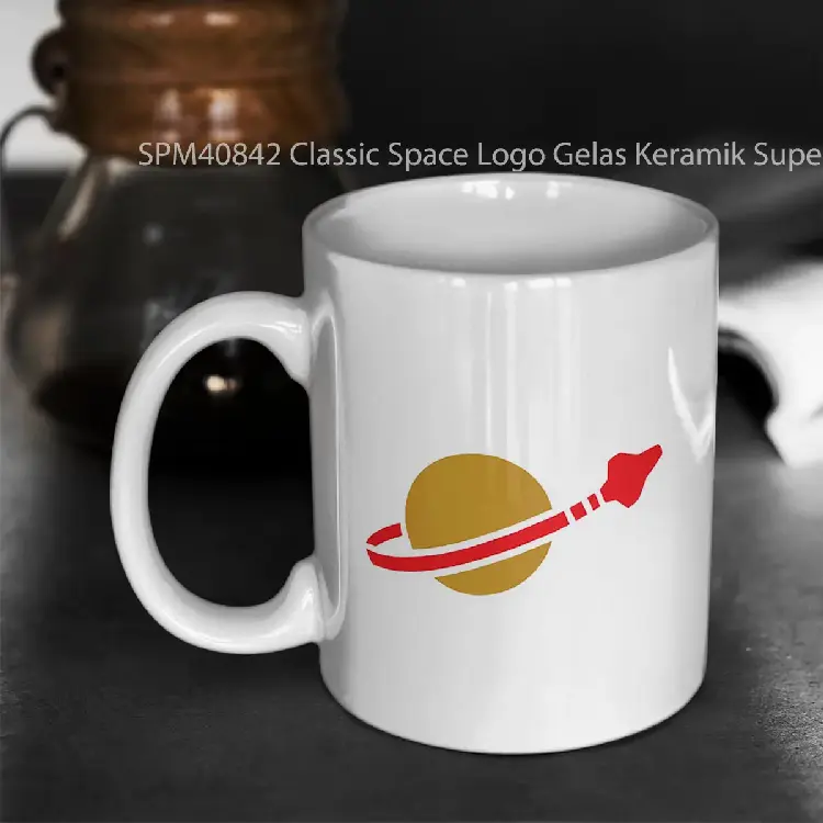 SPM40842 Classic Space Logo Gelas Keramik Supermug
