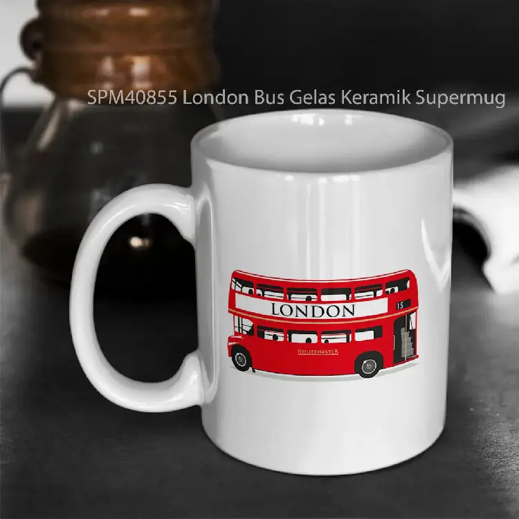 SPM40855 London Bus Gelas Keramik Supermug