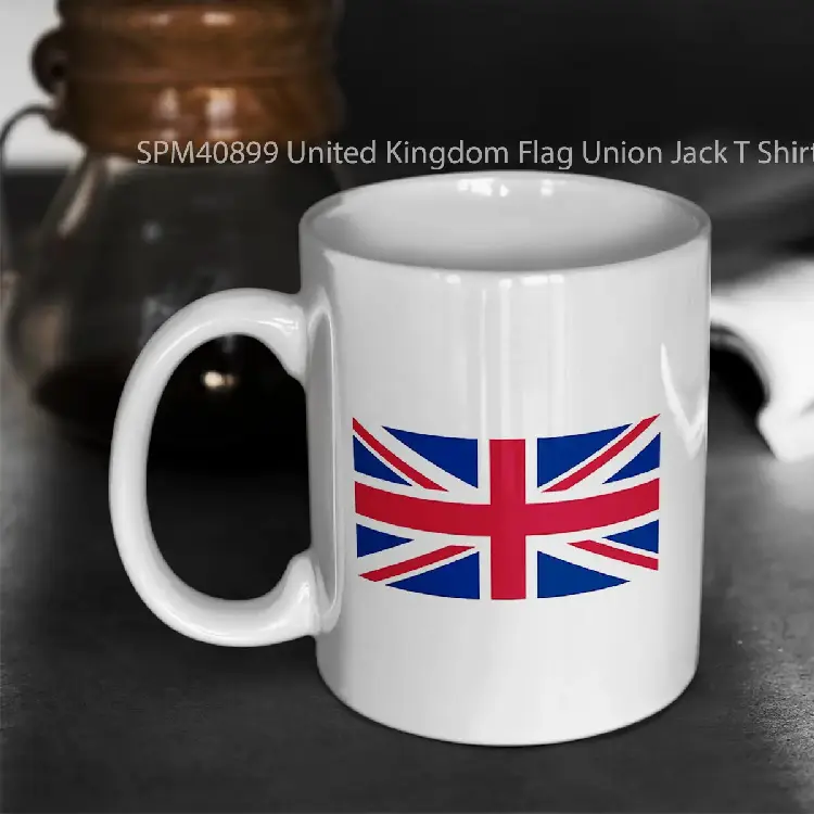 SPM40899 United Kingdom Flag Union Jack T Shirt Gelas Keramik Supermug