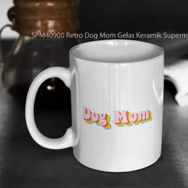 SPM40900 Retro Dog Mom Gelas Keramik Supermug