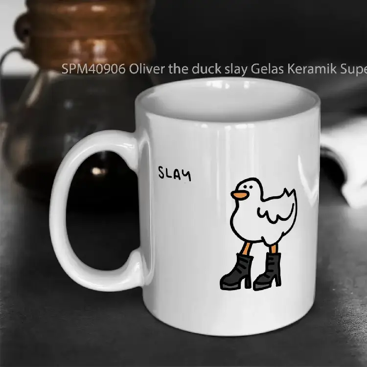 SPM40906 Oliver the duck slay Gelas Keramik Supermug