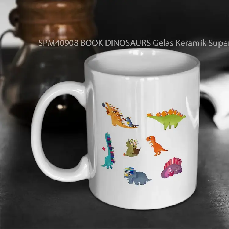 SPM40908 BOOK DINOSAURS Gelas Keramik Supermug