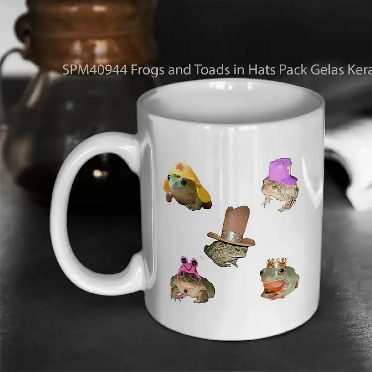 SPM40944 Frogs and Toads in Hats Pack Gelas Keramik Supermug