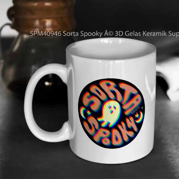 SPM40946 Sorta Spooky %C3%82%C2%A9 3D Gelas Keramik Supermug