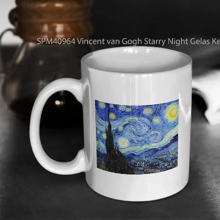 SPM40964 Vincent van Gogh Starry Night Gelas Keramik Supermug