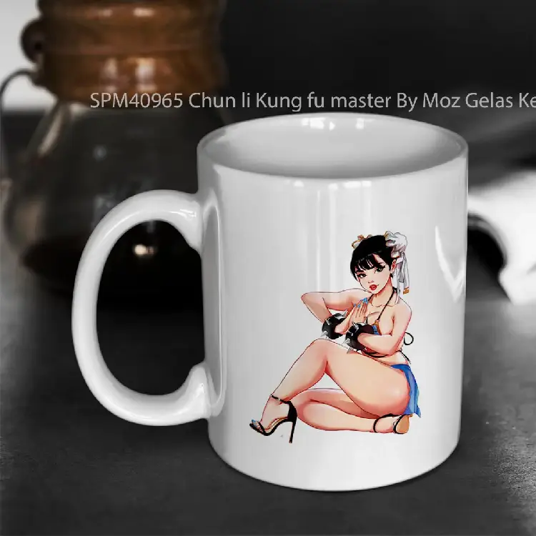 SPM40965 Chun li Kung fu master By Moz Gelas Keramik Supermug