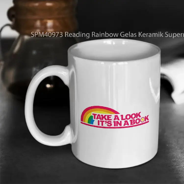 SPM40973 Reading Rainbow Gelas Keramik Supermug
