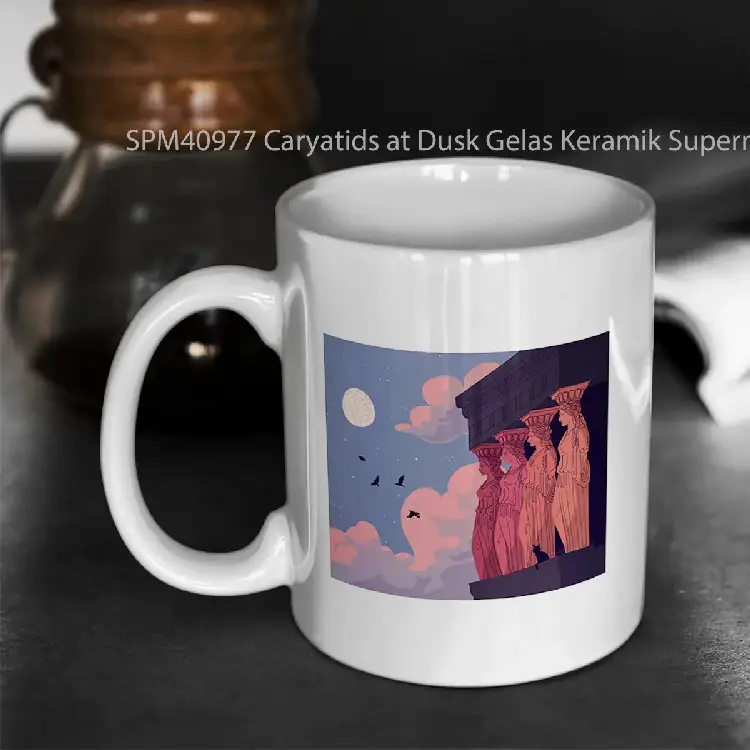 SPM40977 Caryatids at Dusk Gelas Keramik Supermug