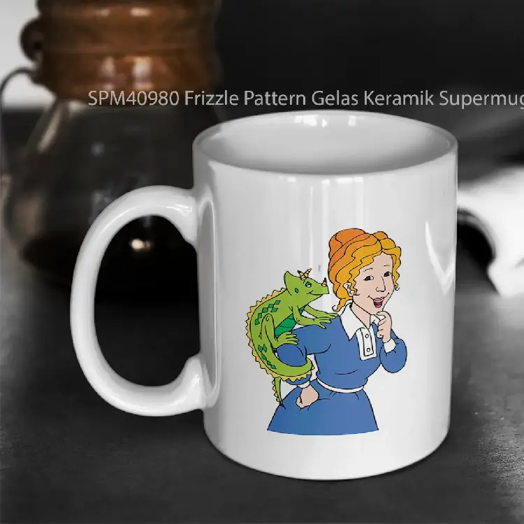 SPM40980 Frizzle Pattern Gelas Keramik Supermug