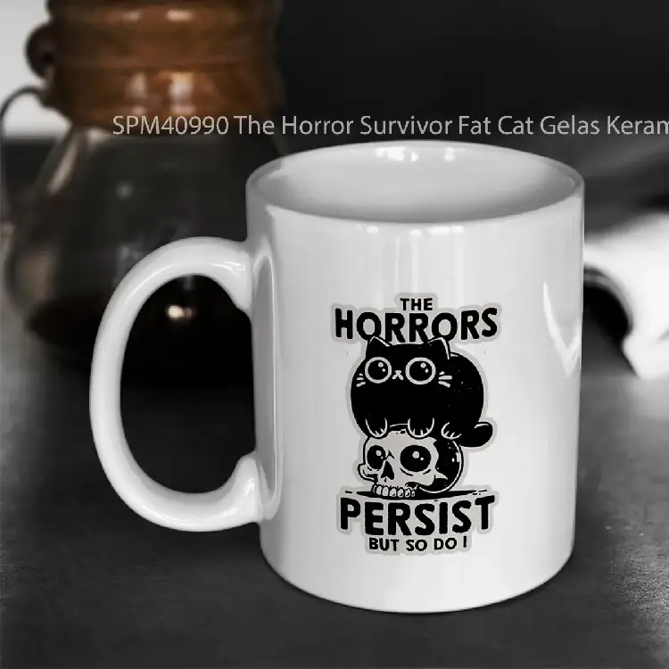 SPM40990 The Horror Survivor Fat Cat Gelas Keramik Supermug