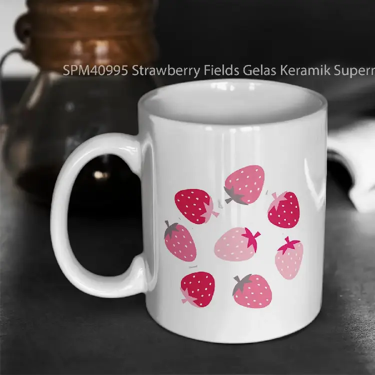 SPM40995 Strawberry Fields Gelas Keramik Supermug