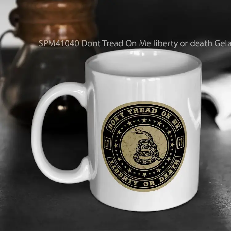 SPM41040 Dont Tread On Me liberty or death Gelas Keramik Supermug