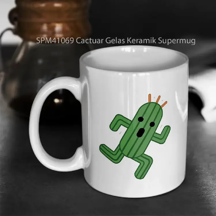 SPM41069 Cactuar Gelas Keramik Supermug