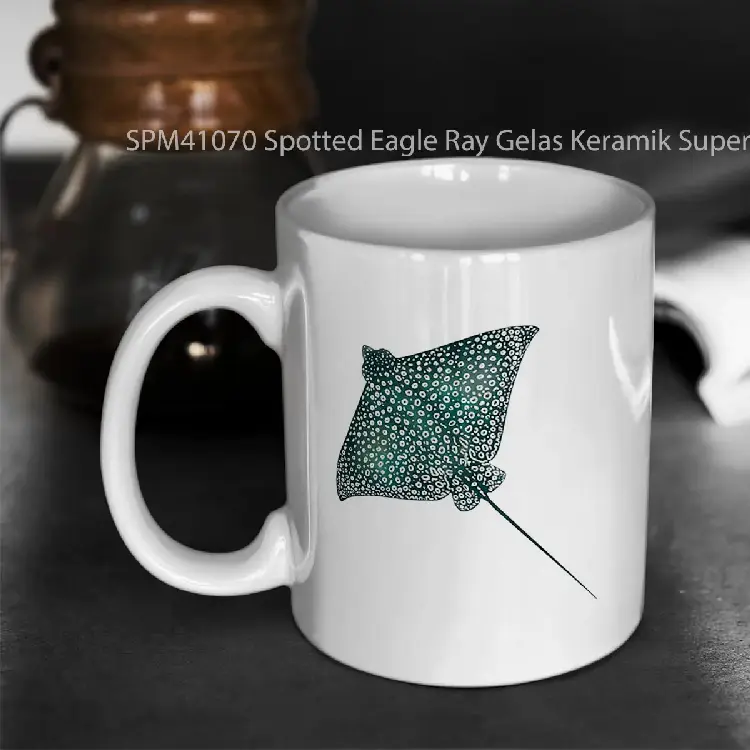 SPM41070 Spotted Eagle Ray Gelas Keramik Supermug