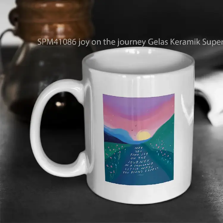 SPM41086 joy on the journey Gelas Keramik Supermug