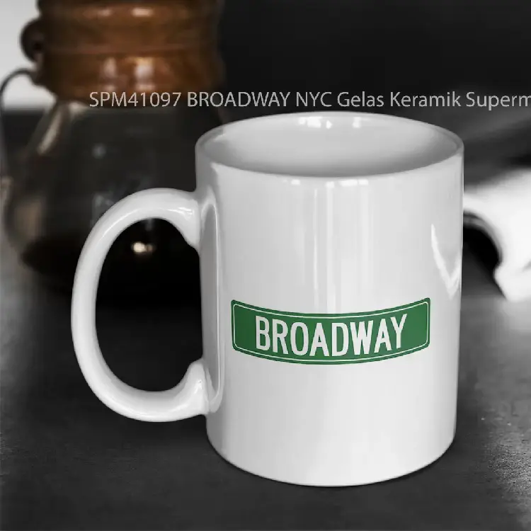 SPM41097 BROADWAY NYC Gelas Keramik Supermug