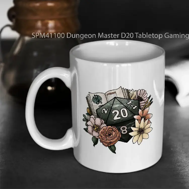SPM41100 Dungeon Master D20 Tabletop Gaming Dice Gelas Keramik Supermug