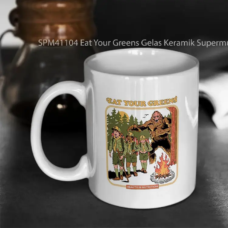 SPM41104 Eat Your Greens Gelas Keramik Supermug