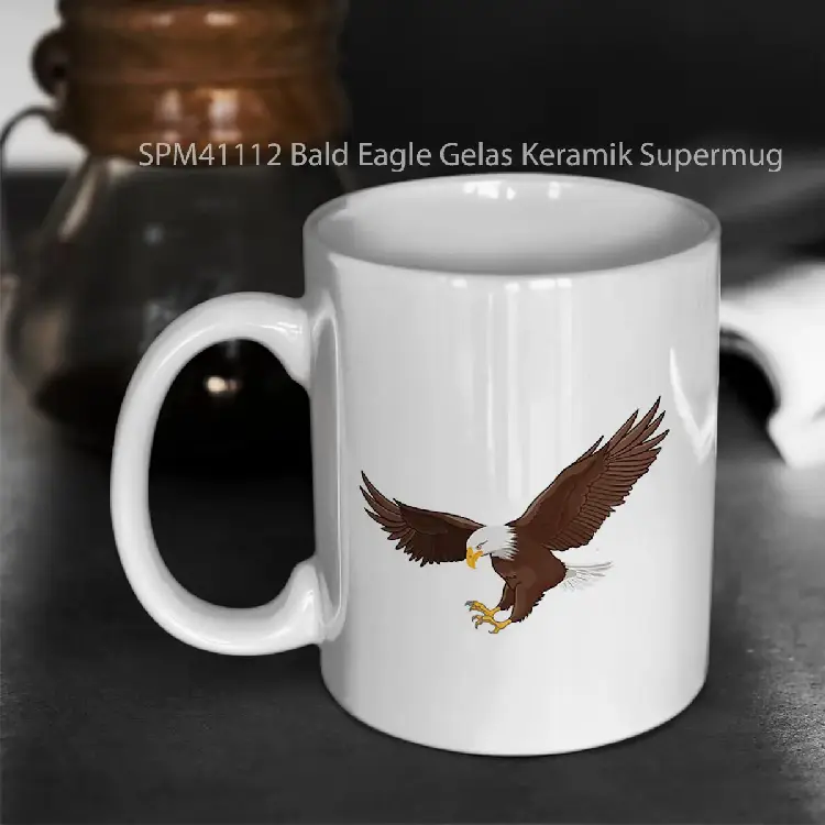 SPM41112 Bald Eagle Gelas Keramik Supermug