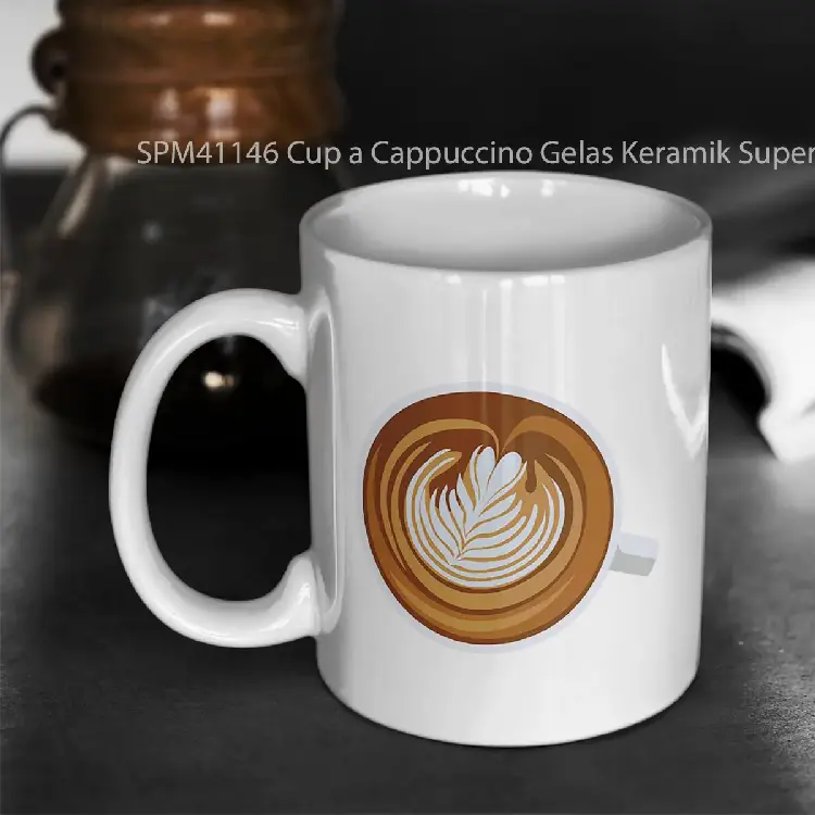 SPM41146 Cup a Cappuccino Gelas Keramik Supermug