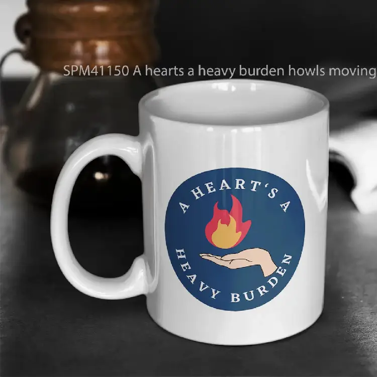SPM41150 A hearts a heavy burden howls moving castle Gelas Keramik Supermug