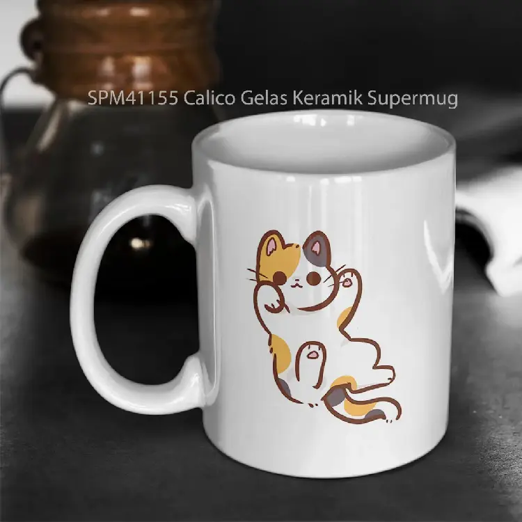 SPM41155 Calico Gelas Keramik Supermug