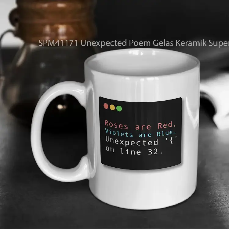 SPM41171 Unexpected Poem Gelas Keramik Supermug