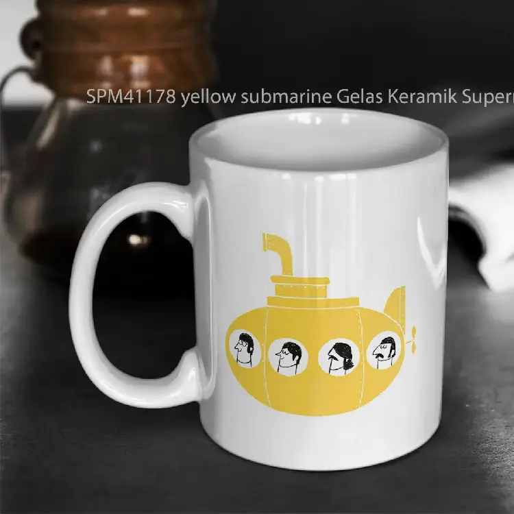 SPM41178 yellow submarine Gelas Keramik Supermug