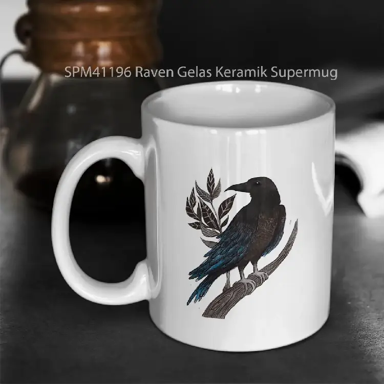 SPM41196 Raven Gelas Keramik Supermug