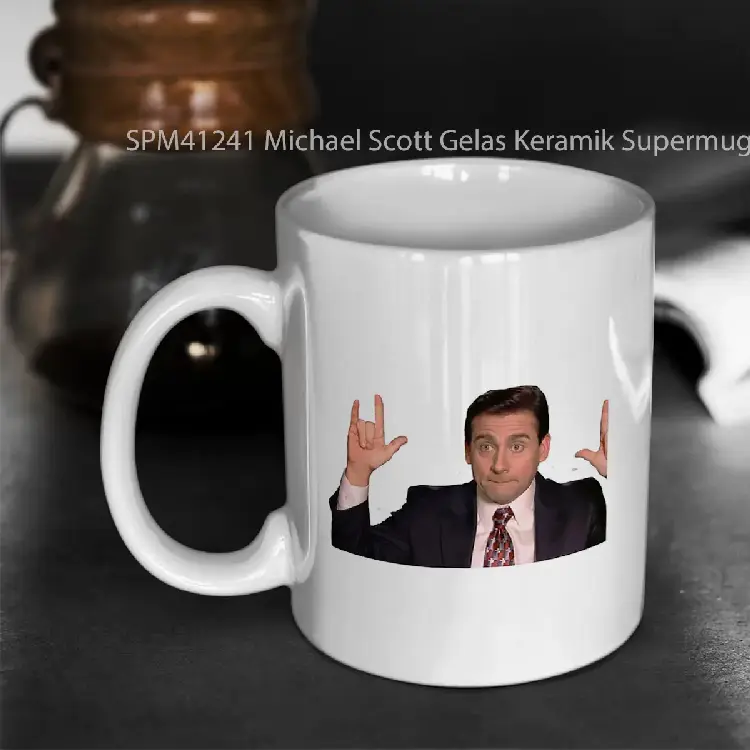 SPM41241 Michael Scott Gelas Keramik Supermug