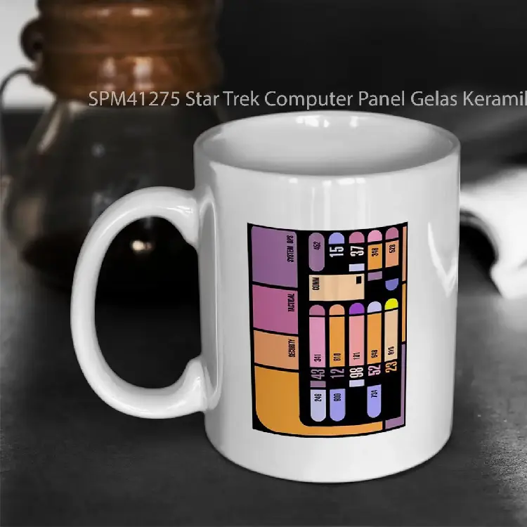 SPM41275 Star Trek Computer Panel Gelas Keramik Supermug