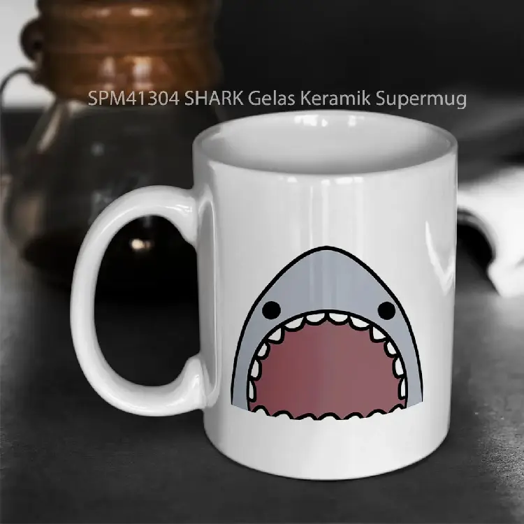 SPM41304 SHARK Gelas Keramik Supermug