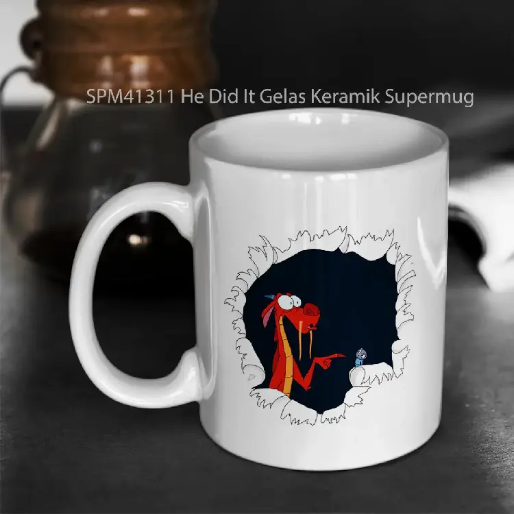 SPM41311 He Did It Gelas Keramik Supermug