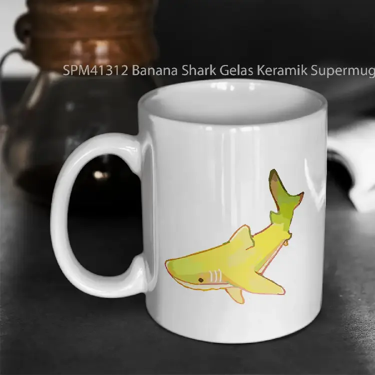 SPM41312 Banana Shark Gelas Keramik Supermug