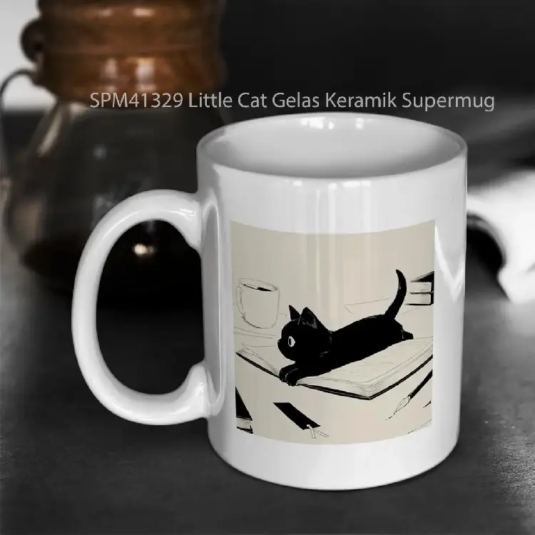 SPM41329 Little Cat Gelas Keramik Supermug
