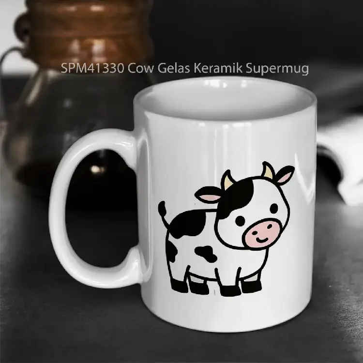 SPM41330 Cow Gelas Keramik Supermug