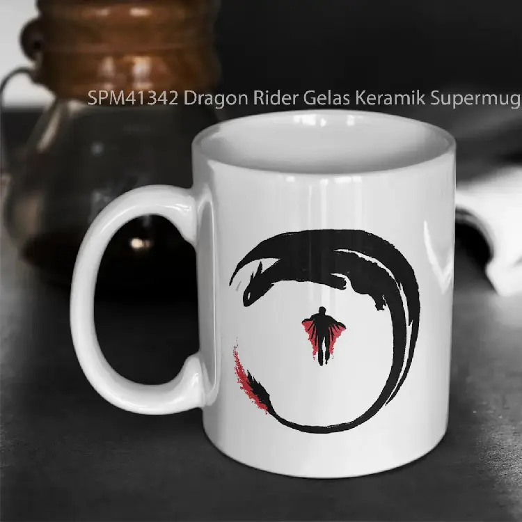 SPM41342 Dragon Rider Gelas Keramik Supermug