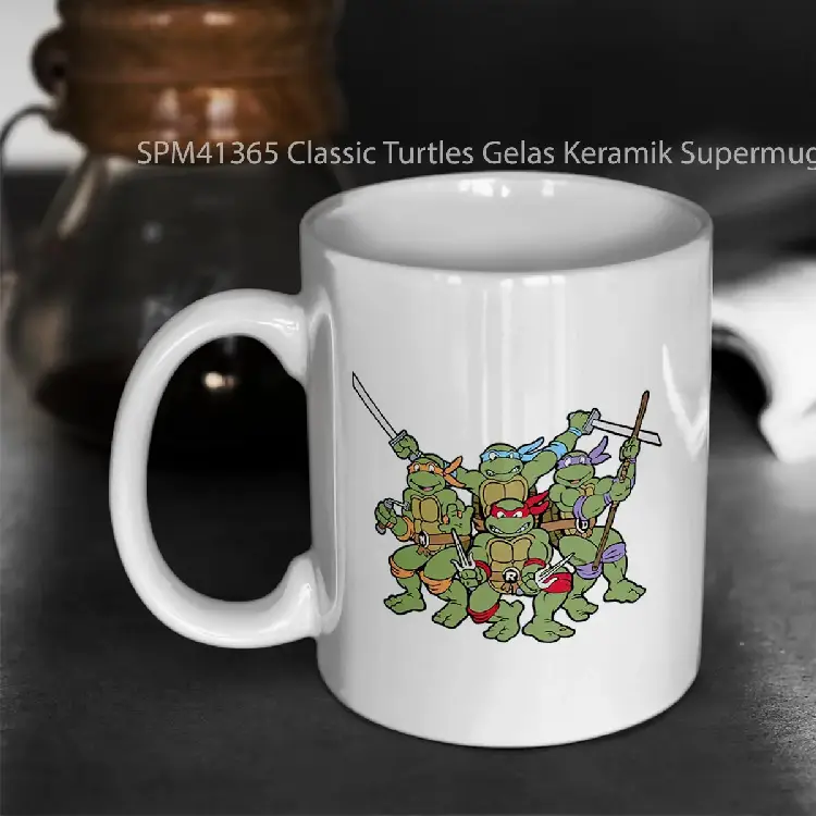 SPM41365 Classic Turtles Gelas Keramik Supermug