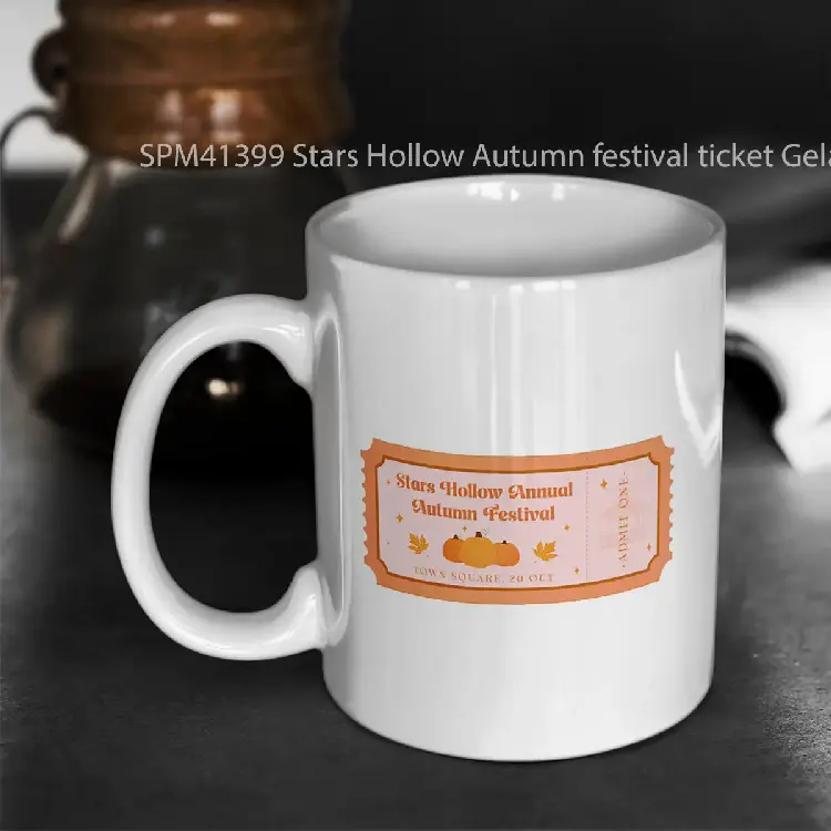 SPM41399 Stars Hollow Autumn festival ticket Gelas Keramik Supermug