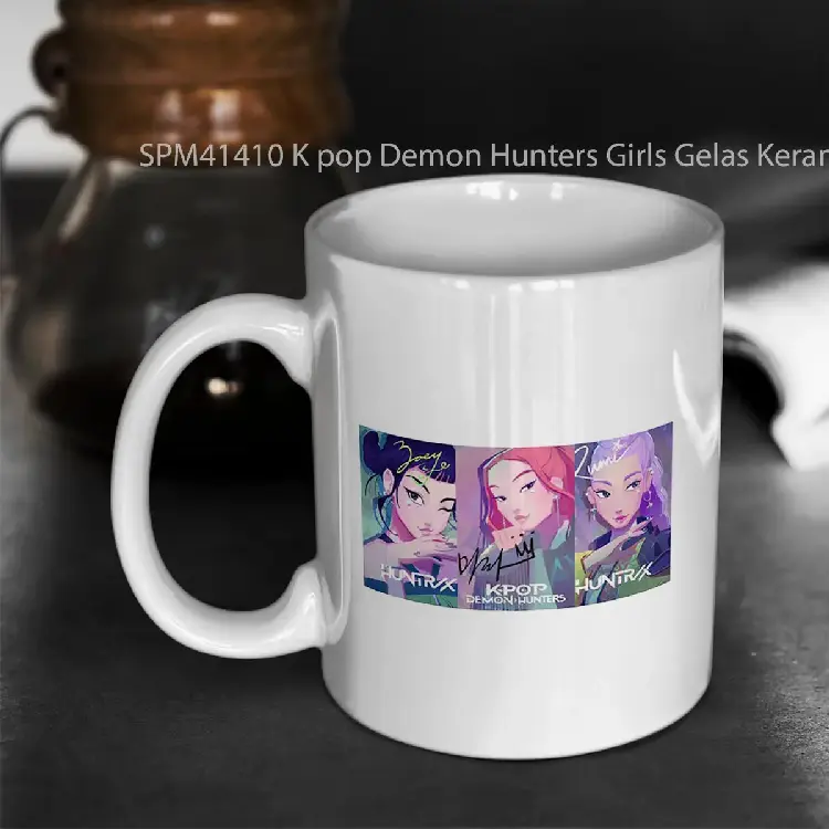 SPM41410 K pop Demon Hunters Girls Gelas Keramik Supermug