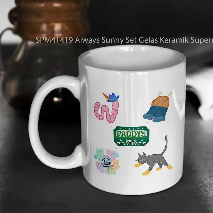 SPM41419 Always Sunny Set Gelas Keramik Supermug