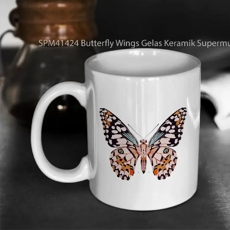 SPM41424 Butterfly Wings Gelas Keramik Supermug