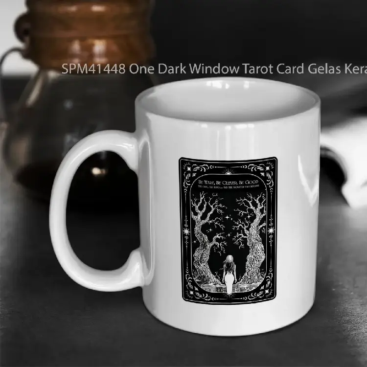 SPM41448 One Dark Window Tarot Card Gelas Keramik Supermug