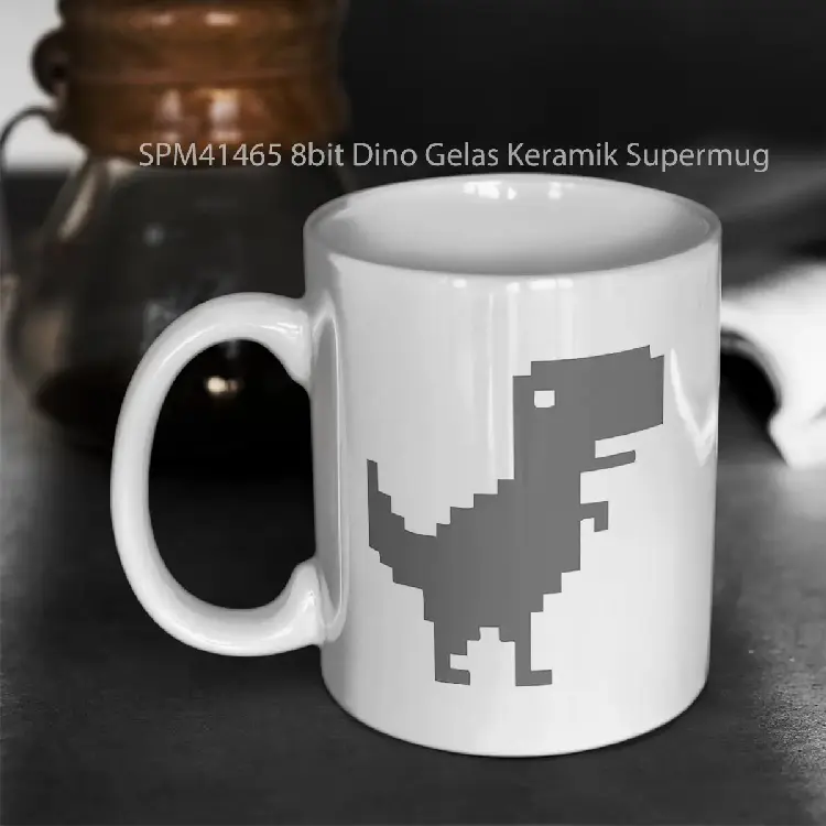 SPM41465 8bit Dino Gelas Keramik Supermug