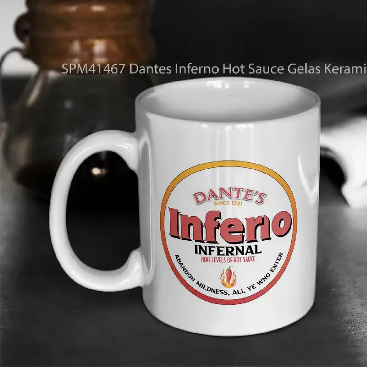 SPM41467 Dantes Inferno Hot Sauce Gelas Keramik Supermug