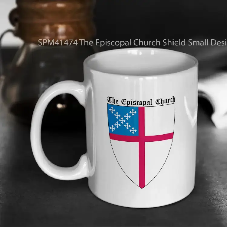 SPM41474 The Episcopal Church Shield Small Design Gelas Keramik Supermug