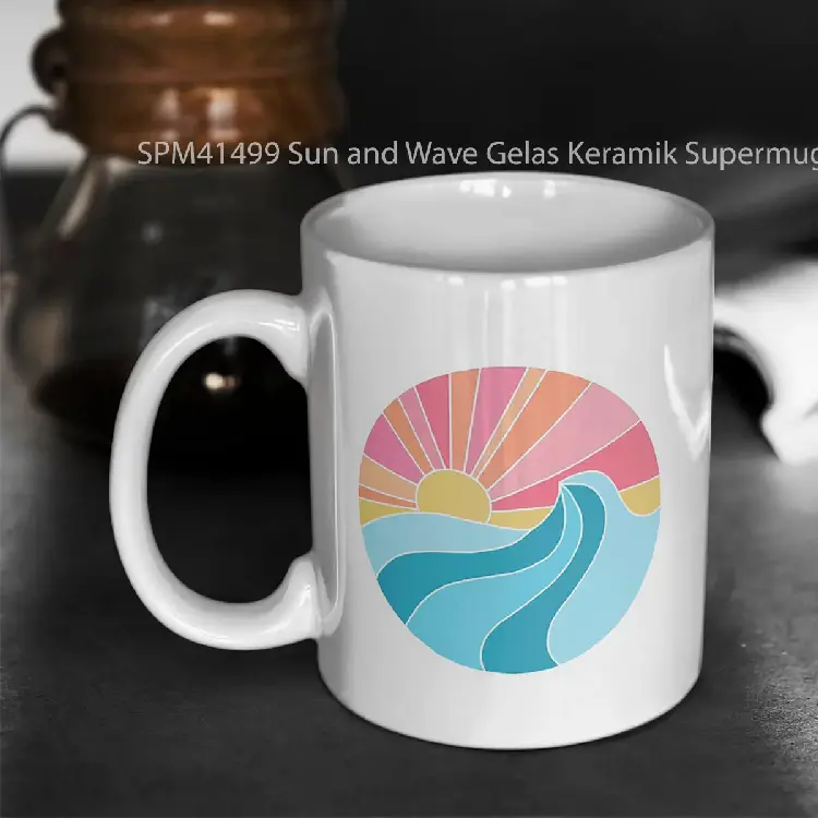 SPM41499 Sun and Wave Gelas Keramik Supermug